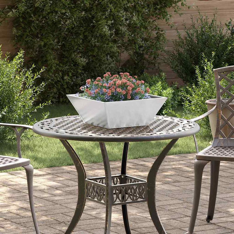 Load image into Gallery viewer, Vidaxl tuin bloempot 5 pcs zilver 40 x 40 x 15 cm roestvrij staal