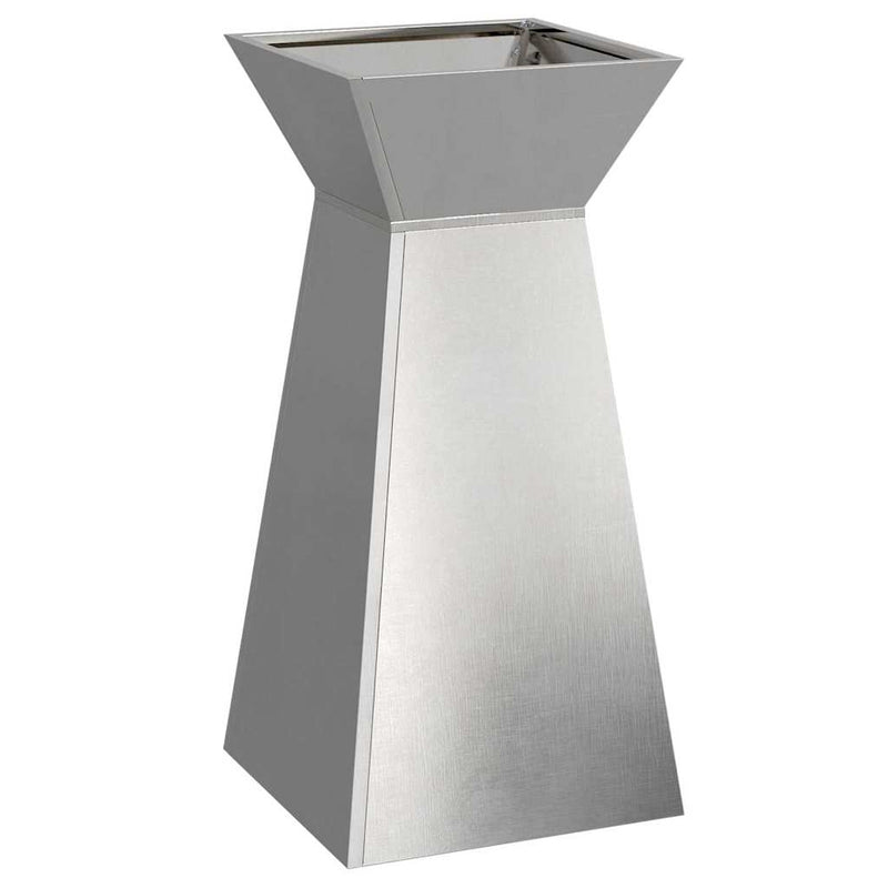 Load image into Gallery viewer, Vidaxl pilaar plantenbak zilver 35 x 35 x 73 cm roestvrij staal