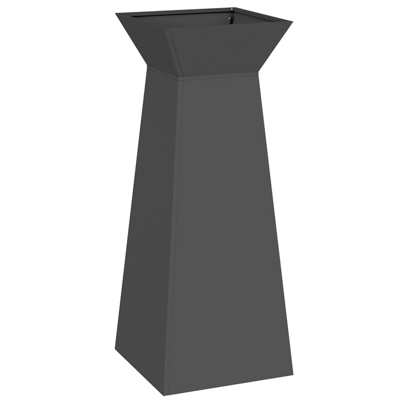 Load image into Gallery viewer, Vidaxl pilaar plantenbak zwart 40 x 40 x 100 cm