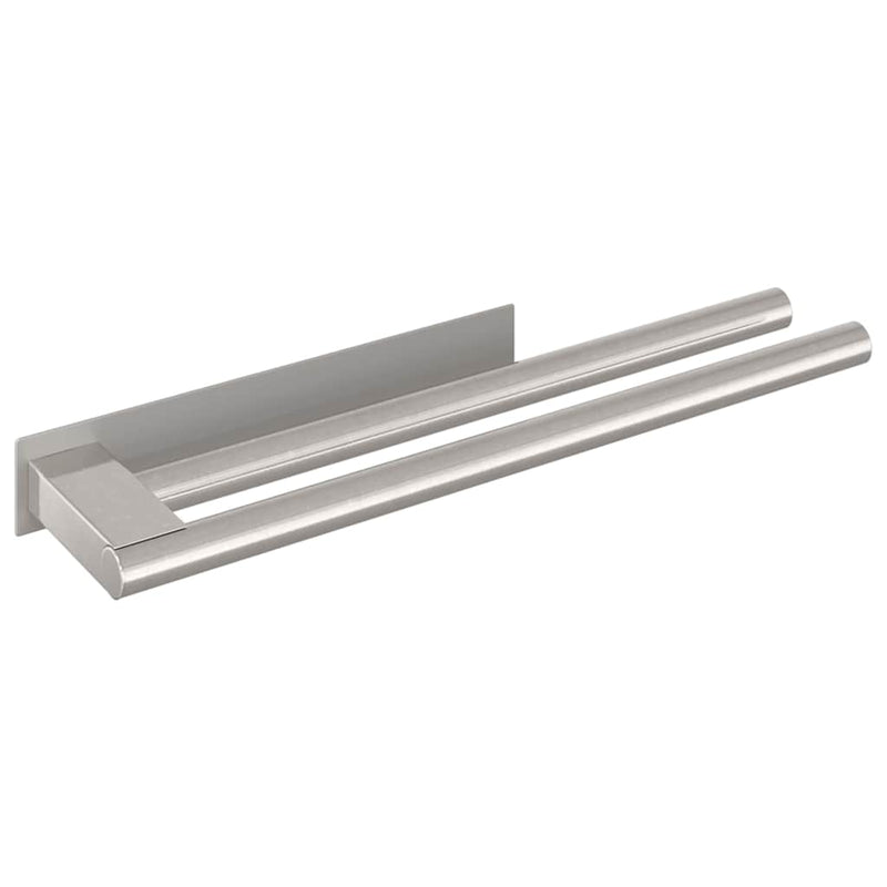 Load image into Gallery viewer, Vidaxl handdoekrek zilver 40 x 9 x 4 cm roestvrij staal