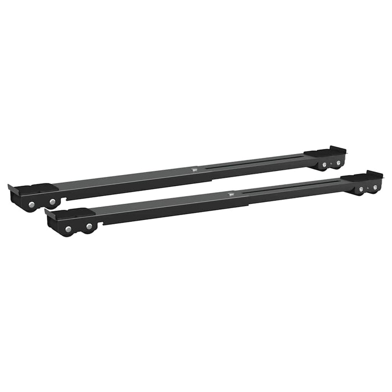 Load image into Gallery viewer, Vidaxl wasmachinebasis 2 pcs zwart 72 x 5 x 4,5 cm roestvrij staal