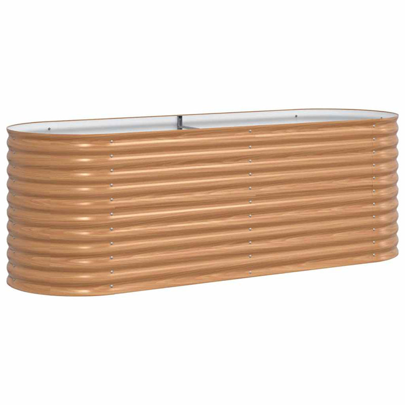 Load image into Gallery viewer, Vidaxl verhoogd bed bruin 240 x 80 x 81 cm staal