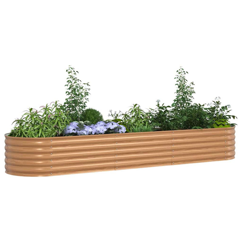 Load image into Gallery viewer, Vidaxl verhoogd bed bruin 320 x 80 x 44 cm staal