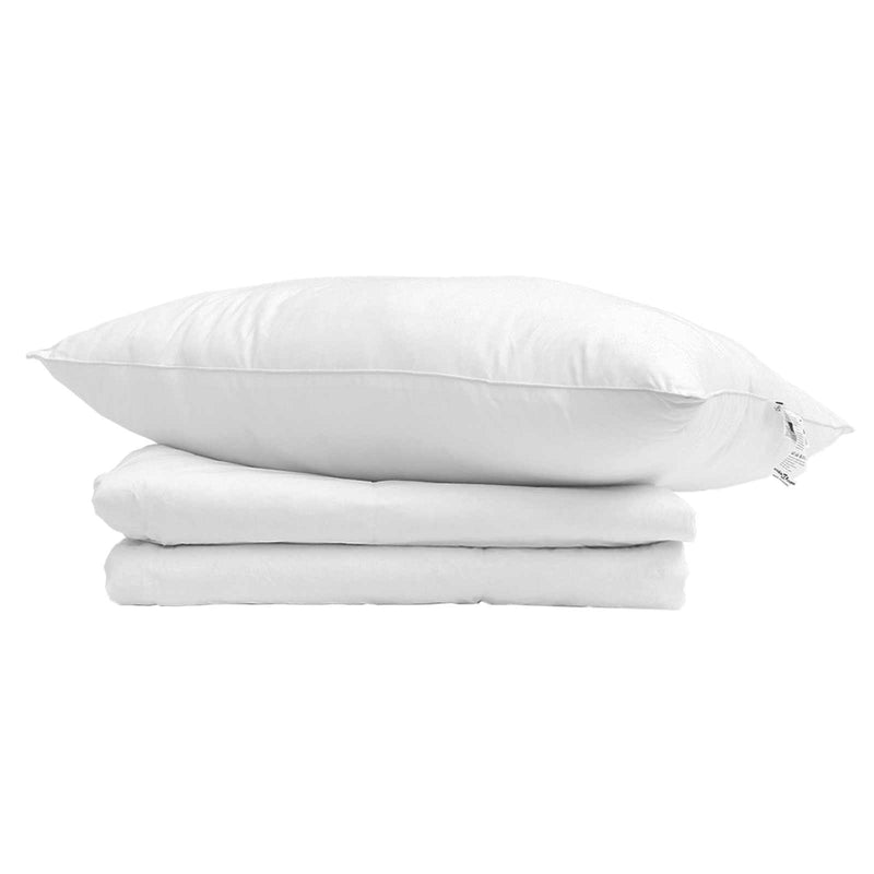 Load image into Gallery viewer, Vidaxl zomer dekbed met kussen 2 pcs wit donsveertjes