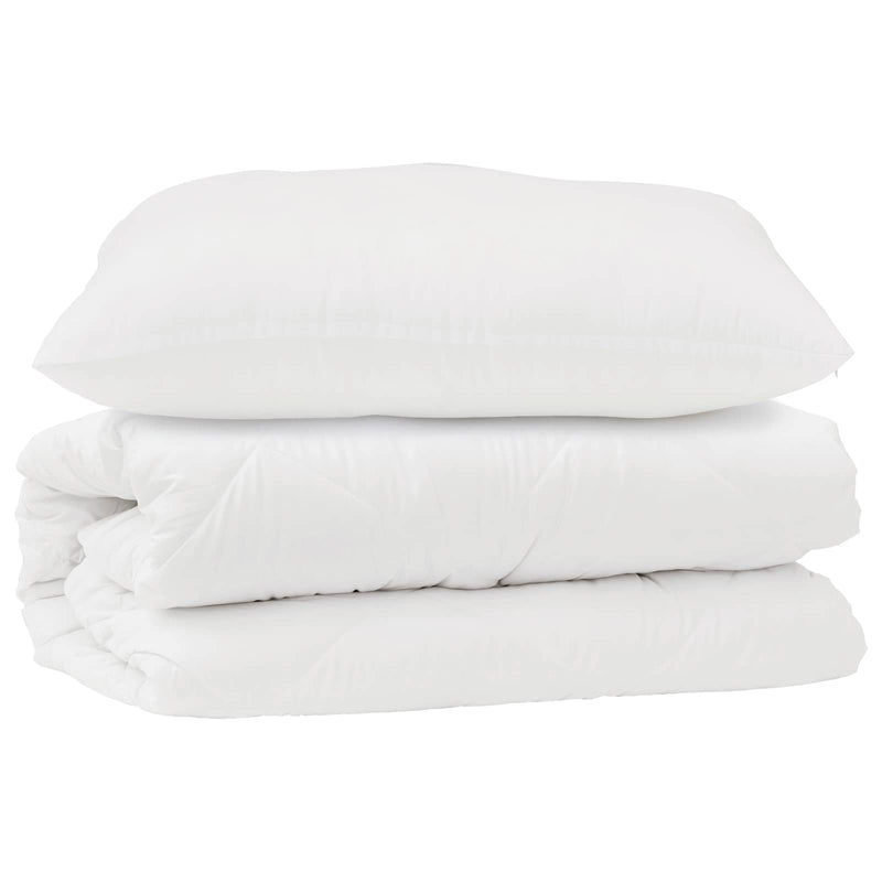 Load image into Gallery viewer, Vidaxl dekbed set met kussen 2 pcs wit microfibre