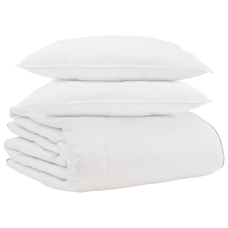 Load image into Gallery viewer, Vidaxl winter dekbed met kussen 3 pcs wit donsveertjes