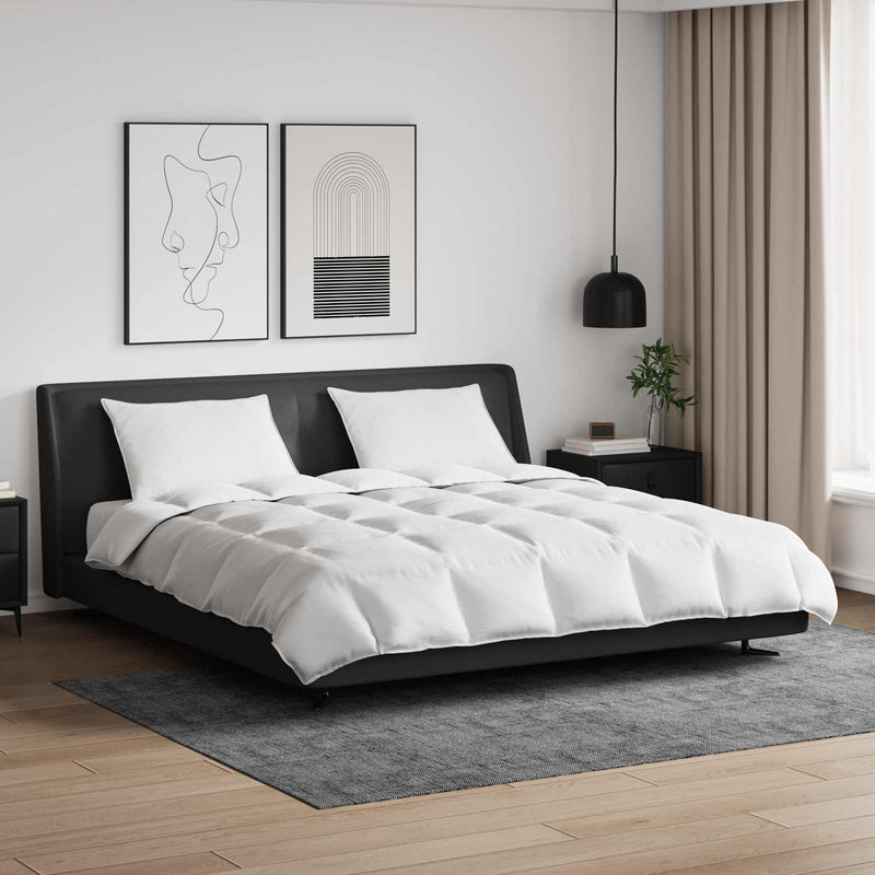 Load image into Gallery viewer, Vidaxl dekbed set met kussen 3 pcs wit donsveertjes
