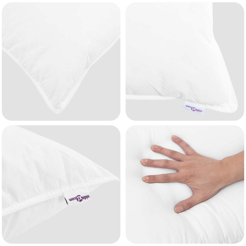 Load image into Gallery viewer, Vidaxl dekbed set met kussen 3 pcs wit donsveertjes