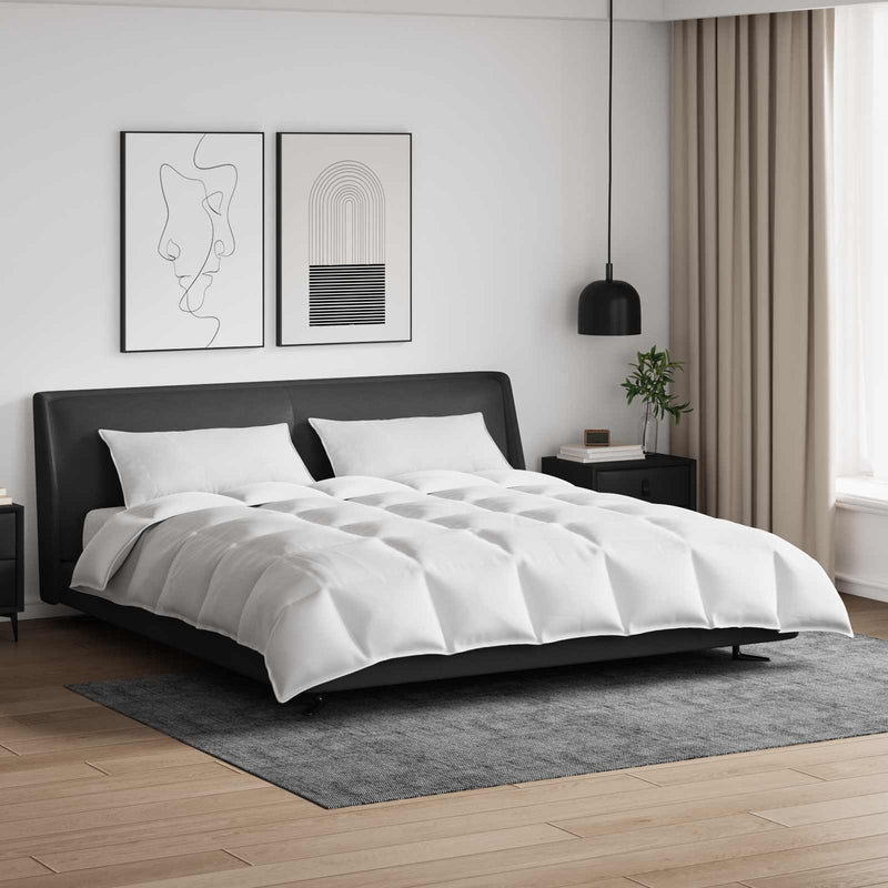 Load image into Gallery viewer, Vidaxl dekbed set met kussen 3 pcs wit donsveertjes