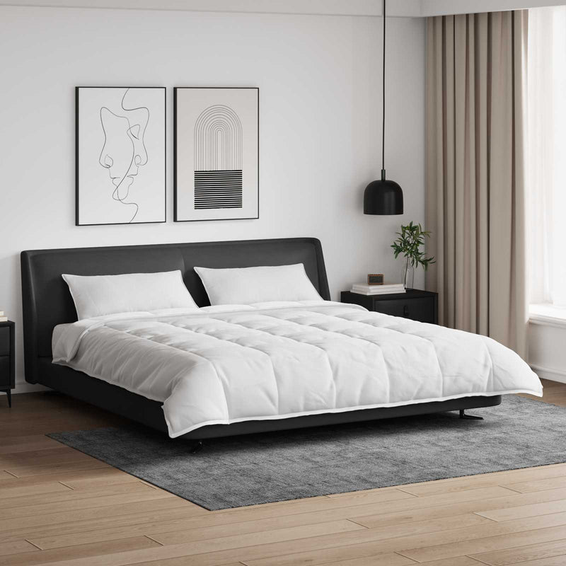 Load image into Gallery viewer, Vidaxl dekbed set met kussen 3 pcs wit donsveertjes