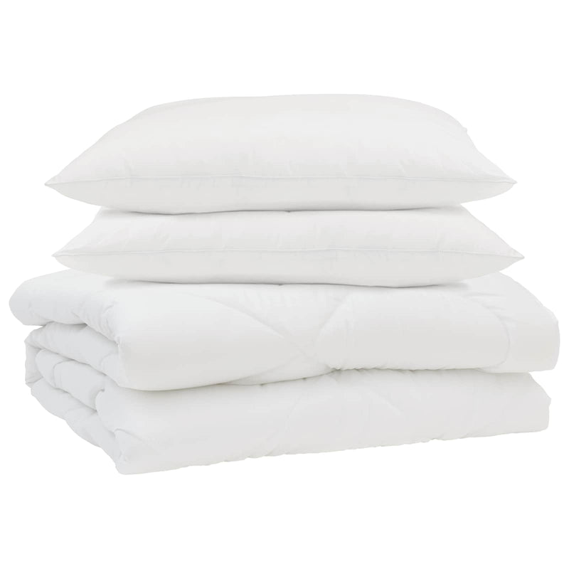 Load image into Gallery viewer, Vidaxl zomer dekbed met kussen 3 pcs wit microfibre