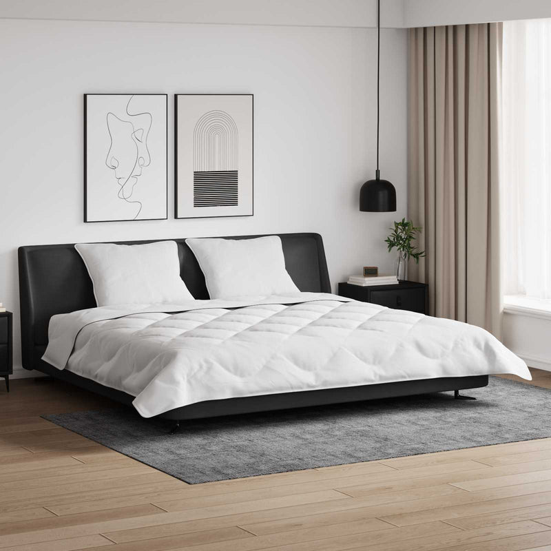 Load image into Gallery viewer, Vidaxl dekbed met kussens 3 pcs wit microfiber en dons feather