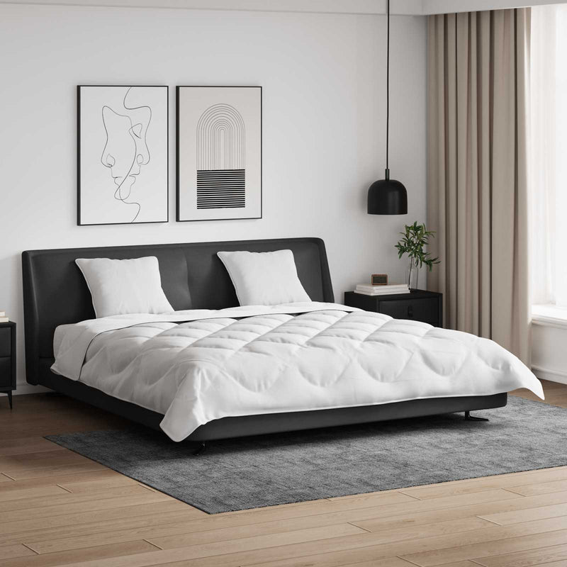 Load image into Gallery viewer, Vidaxl dekbed set met kussen 3 pcs wit microfiber en dons feather