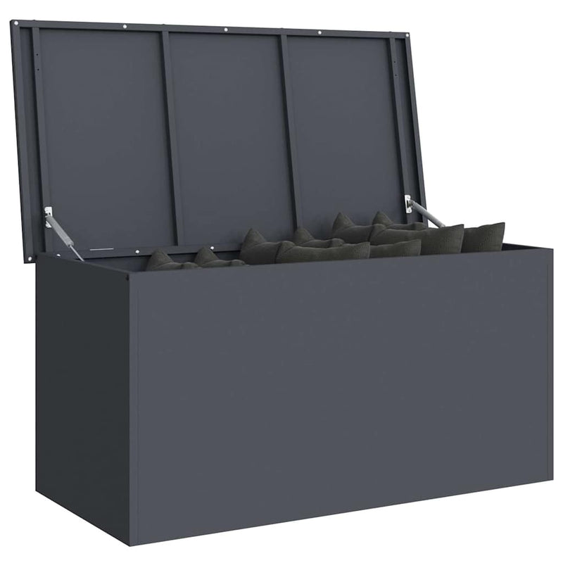 Load image into Gallery viewer, Vidaxl buitenopslagdoos antraciet 100 x 50,5 x 50 cm staal