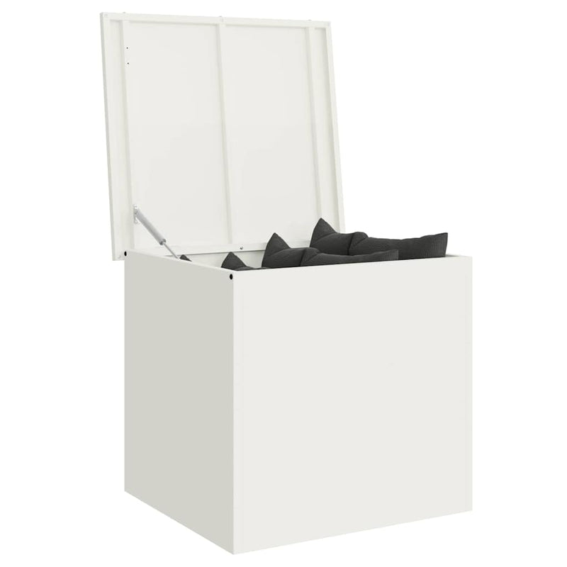 Load image into Gallery viewer, Vidaxl buitenopslagdoos wit 55 x 50,5 x 50 cm staal