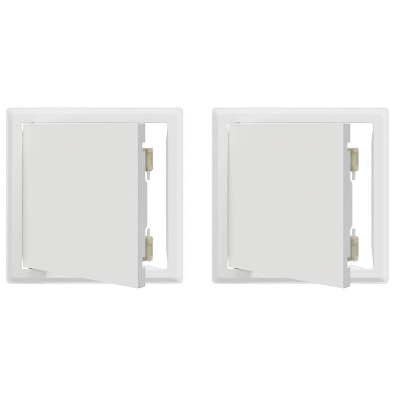 Load image into Gallery viewer, Vidaxl toegangs paneel 2 pcs wit 23 x 23 x 3 cm staal