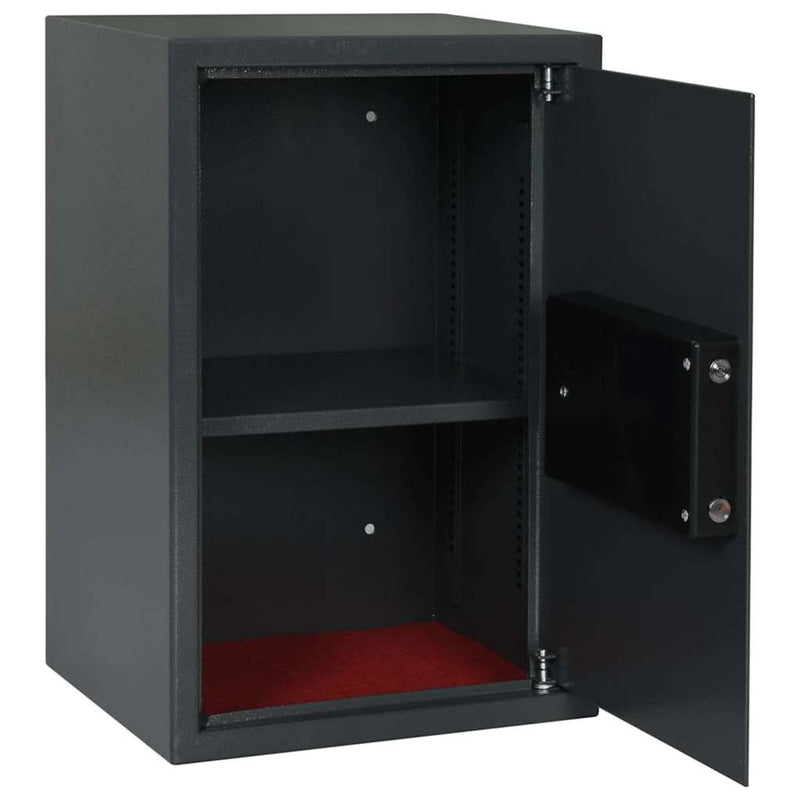 Load image into Gallery viewer, Vidaxl digitale kluis met slot donkergrijs 40 x 35 x 60 cm staal