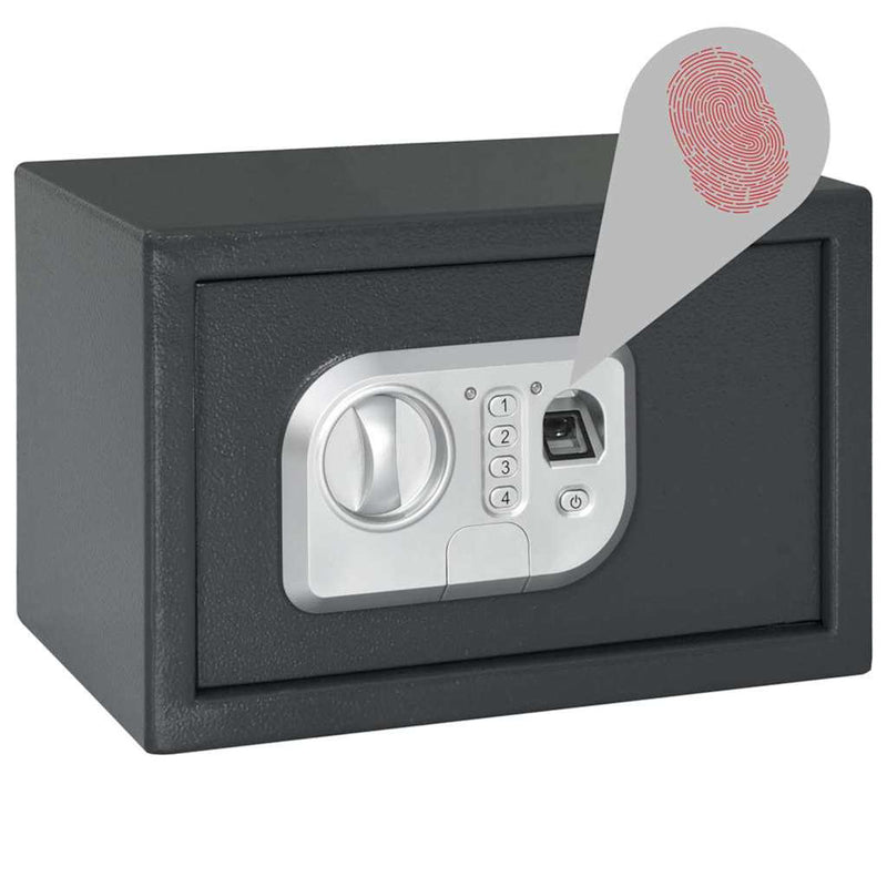 Load image into Gallery viewer, Vidaxl digitale kluis met slot donkergrijs 31 x 20 x 20 cm staal