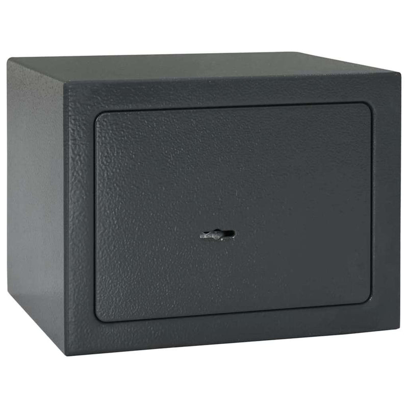 Load image into Gallery viewer, Vidaxl kluisdoos met slot donkergrijs 23 x 17 x 17 cm staal