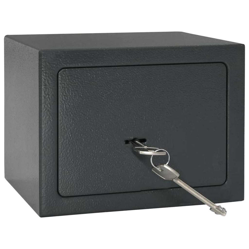 Load image into Gallery viewer, Vidaxl kluisdoos met slot donkergrijs 23 x 17 x 17 cm staal