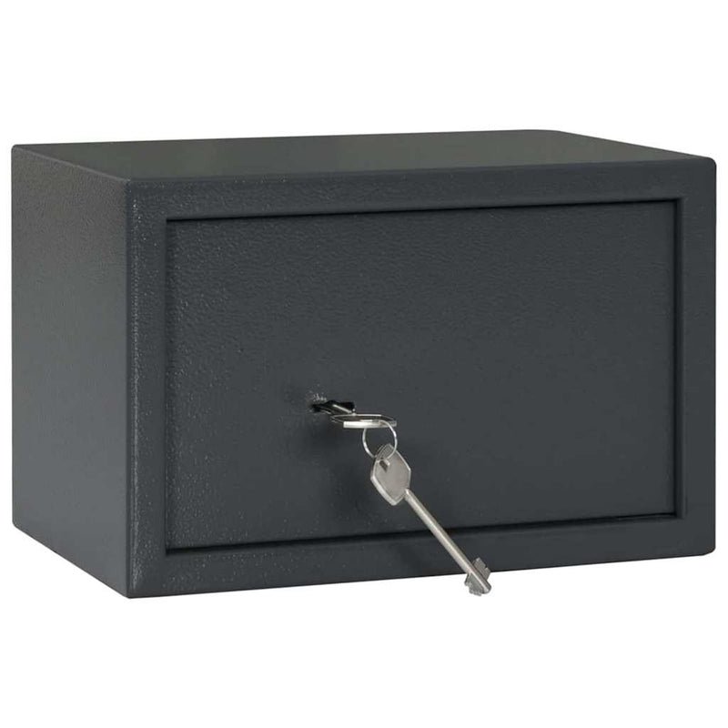 Load image into Gallery viewer, Vidaxl kluisdoos met slot donkergrijs 31 x 20 x 20 cm staal