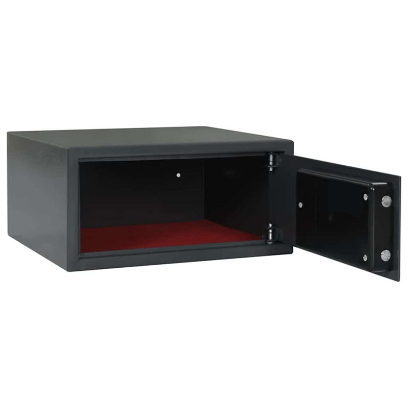 Load image into Gallery viewer, Vidaxl digitale kluis met slot donkergrijs 42 x 37 x 20 cm staal