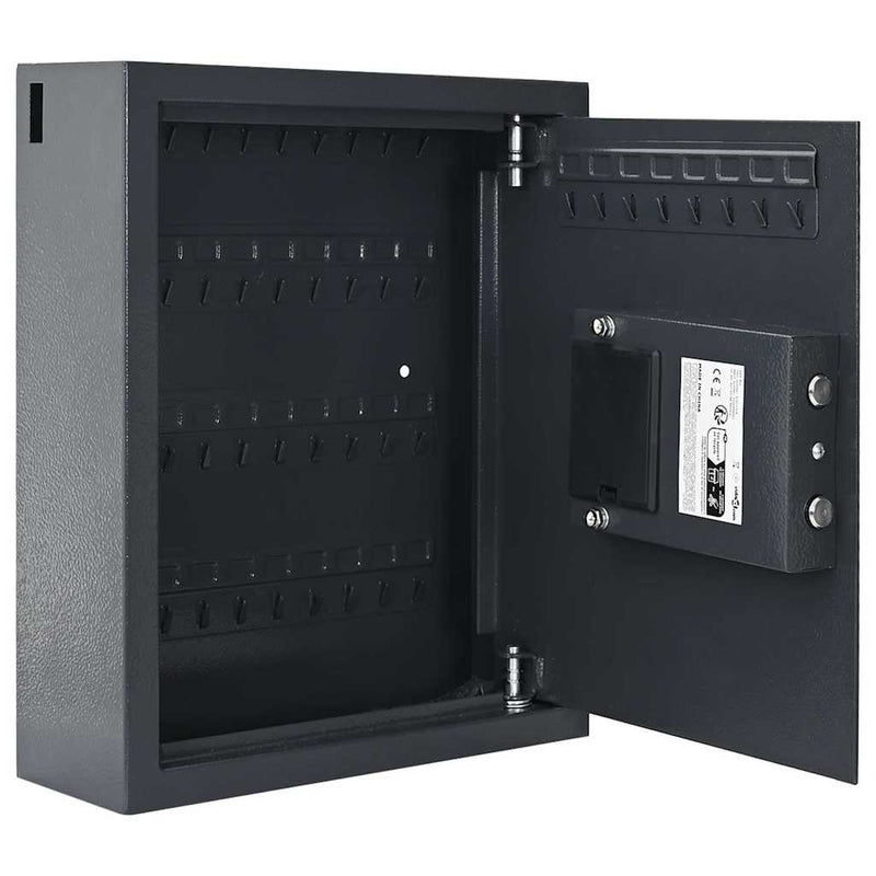 Load image into Gallery viewer, Vidaxl digitale kluis met slot donkergrijs 30 x 10 x 36,5 cm staal