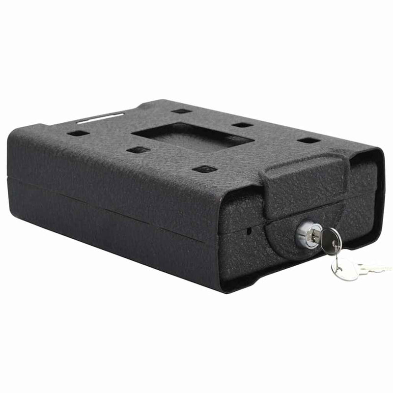 Load image into Gallery viewer, Vidaxl auto safe met slot zwart 22 x 16 x 7 cm staal