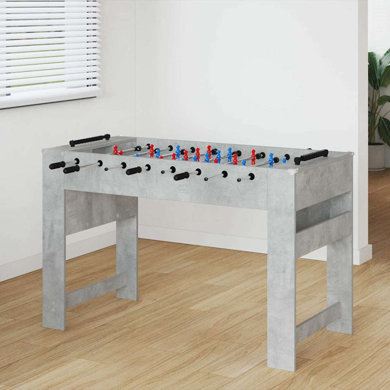Load image into Gallery viewer, Vidaxl voetbaltafel beton grijs 125 x 60,5 x 80 cm bewerkt hout