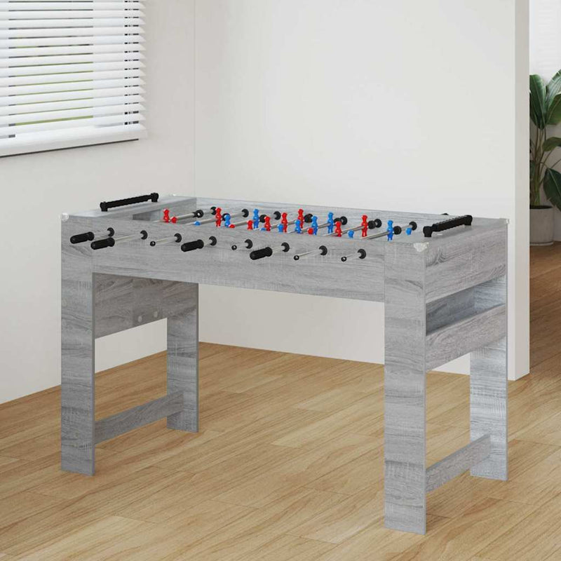 Load image into Gallery viewer, Vidaxl voetbaltafel grijs sonoma 125 x 60,5 x 80 cm bewerkt hout
