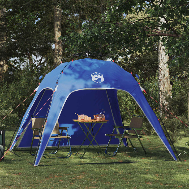 Load image into Gallery viewer, Vidaxl instant tent 4-person quick-release azure blauw 185t polyester