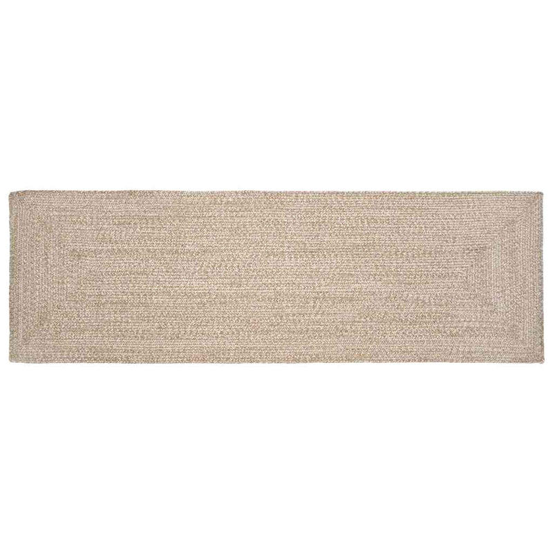 Load image into Gallery viewer, Vidaxl vloerkleden rechthoekig natuurlijk en wit 80 x 250 cm jute