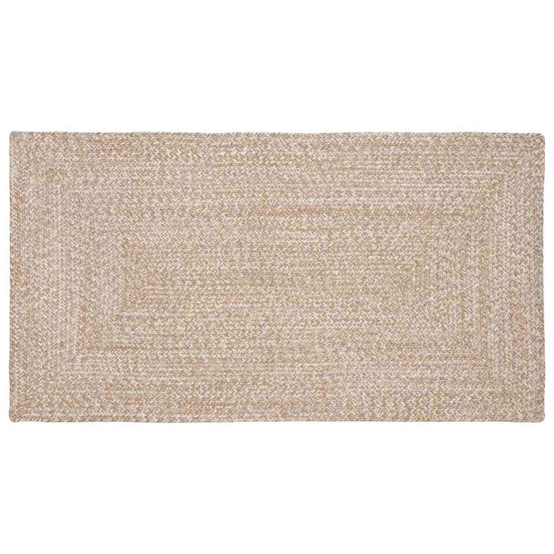 Load image into Gallery viewer, Vidaxl vloerkleden rechthoekig natuurlijk en wit 100 x 200 cm jute