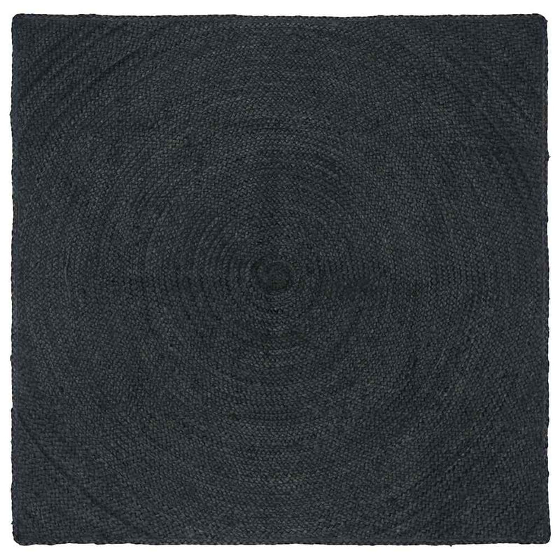 Load image into Gallery viewer, Vidaxl vloerkleden vierkant donkergrijs 160 x 160 cm jute