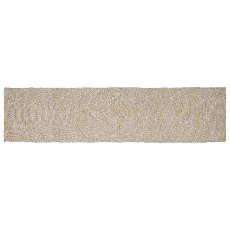 Load image into Gallery viewer, Vidaxl vloerkleden rechthoekig natuurlijk en wit 80 x 400 cm jute