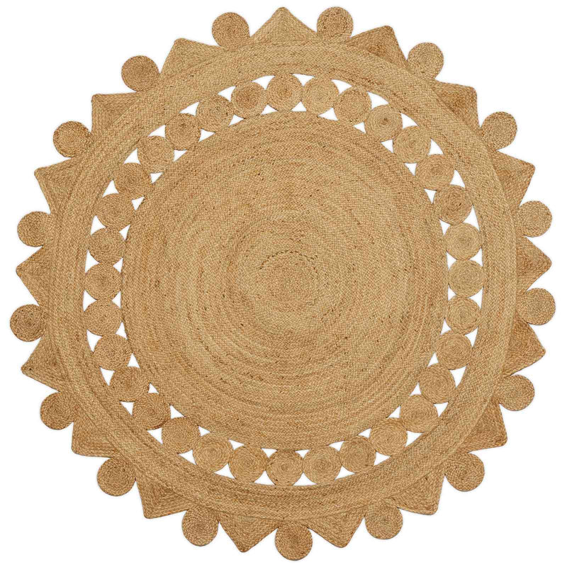 Load image into Gallery viewer, Vidaxl tapijt bruin ø 210 cm jute