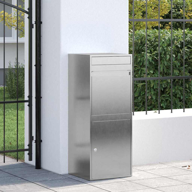Load image into Gallery viewer, Vidaxl pakket inwerp box zilver 47,5 x 38 x 59 cm roestvrij staal