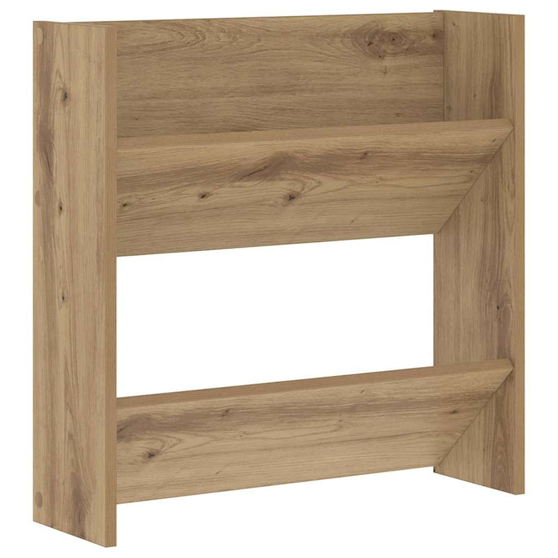 Load image into Gallery viewer, Vidaxl schoenenkast artisan eiken 60 x 18 x 60 cm bewerkt hout