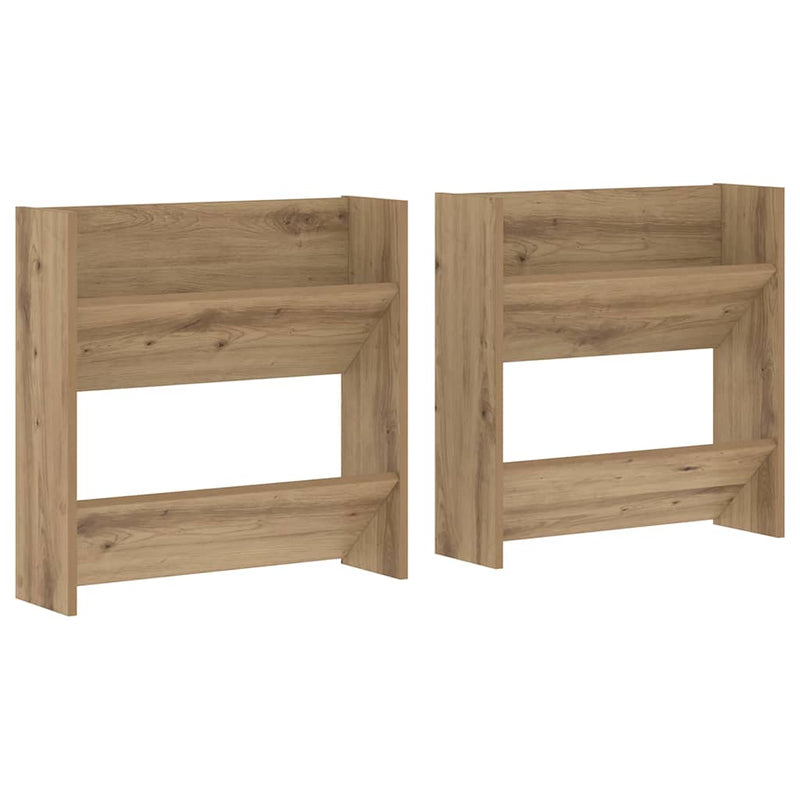 Load image into Gallery viewer, Vidaxl schoenenkast 2 pcs artisan eiken 60 x 18 x 60 cm bewerkt hout