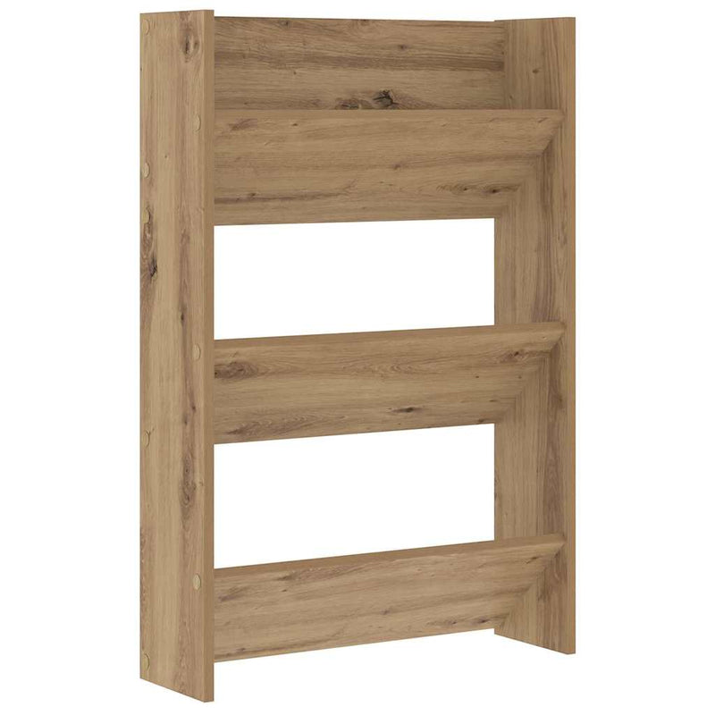 Load image into Gallery viewer, Vidaxl schoenenkast artisan eiken 60 x 18 x 90 cm bewerkt hout