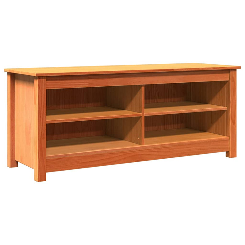 Load image into Gallery viewer, Vidaxl opslagbank wasbruin 110 x 38 x 45,5 cm massief grenenhout