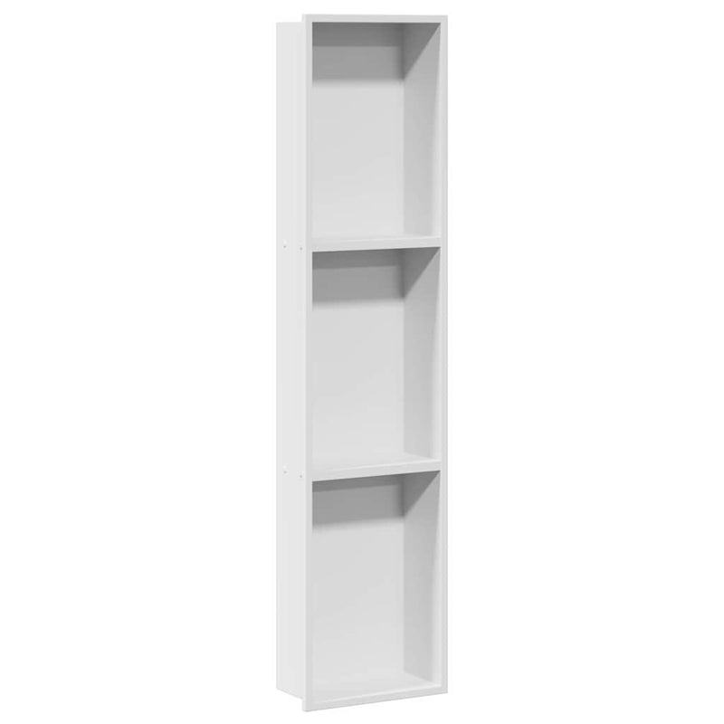Load image into Gallery viewer, Vidaxl douche niche wit 90 x 20 x 9,5 cm roestvrij staal