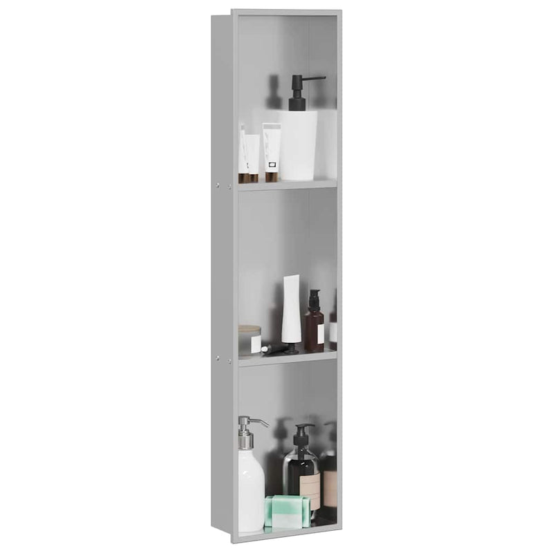 Load image into Gallery viewer, Vidaxl douche niche zilver 90 x 20 x 9,5 cm roestvrij staal