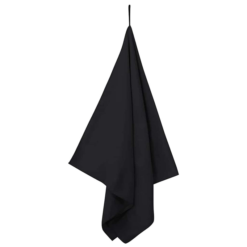 Load image into Gallery viewer, Vidaxl sporthanddoeken 2 pcs zwart 140 x 70 cm polyester en polyamide