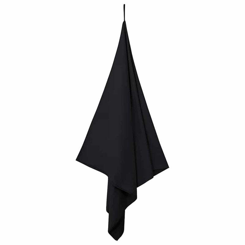 Load image into Gallery viewer, Vidaxl sporthanddoeken 2 pcs zwart 200 x 100 cm polyester en polyamide