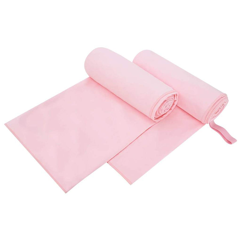 Load image into Gallery viewer, Vidaxl sporthanddoeken 2 pcs roze 200 x 100 cm polyester en polyamide