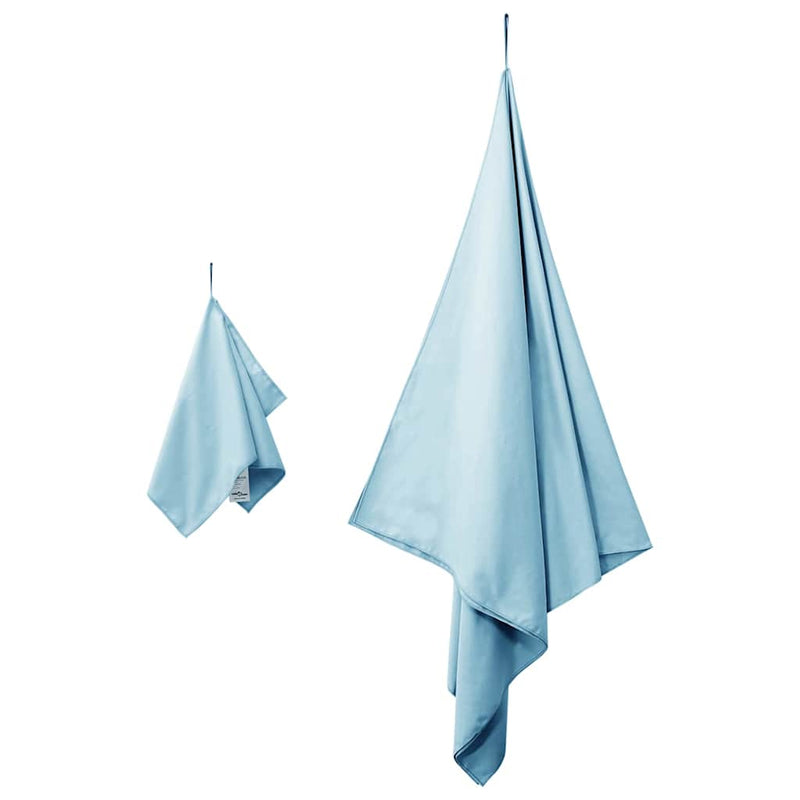Load image into Gallery viewer, Vidaxl set van sporthanddoeken 2 pcs blauw stof