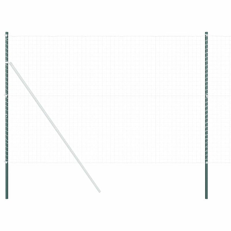 Load image into Gallery viewer, Vidaxl afrasteringspaal 12 pcs groen poedergecoat staal