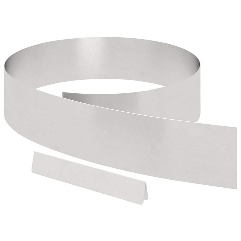Load image into Gallery viewer, Vidaxl tuinrand 4 pcs zilver 450 x 0.05 x 15 cm roestvrij staal
