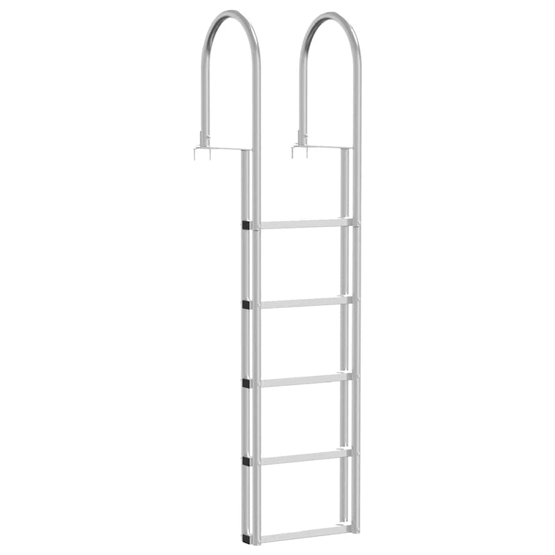 Load image into Gallery viewer, Vidaxl 5-treden haventrap zilver 45 ×11,5 ×190 cm aluminium
